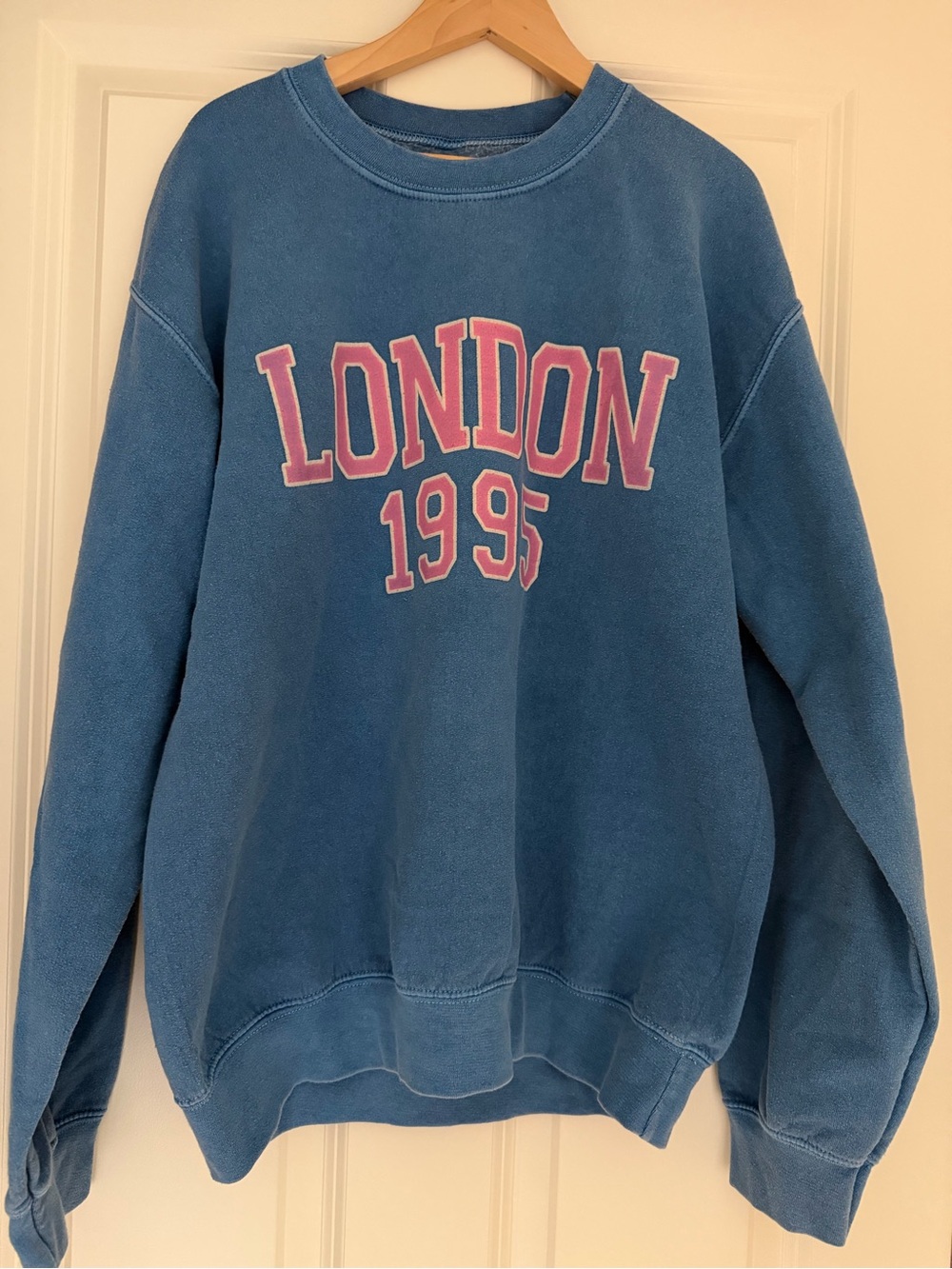 By Anthropologie Blue 'London 1995' Graphic Sweatshirt - Women's